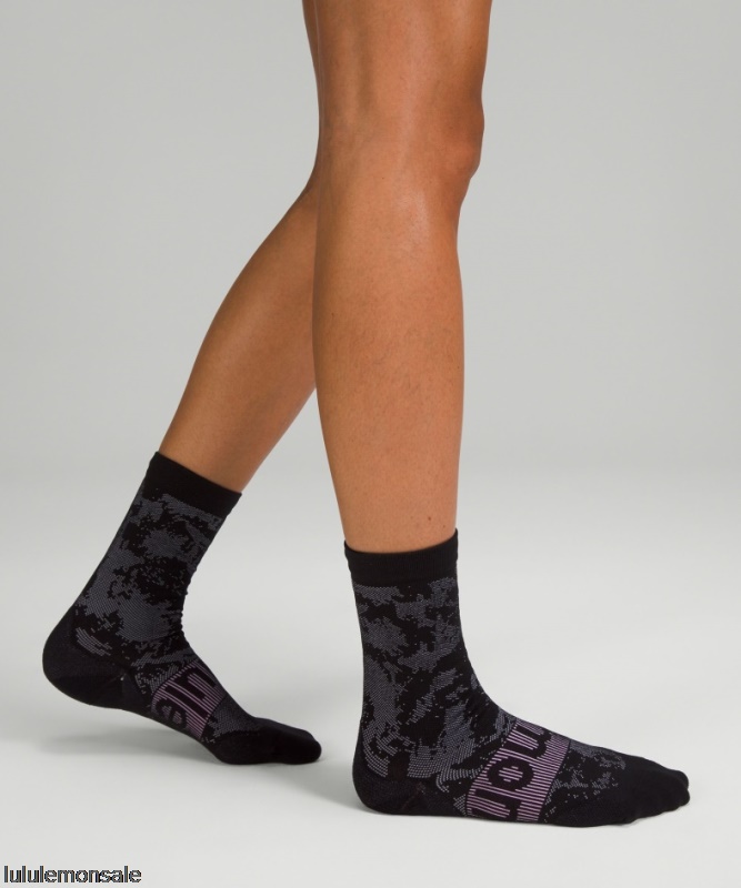 Lululemon Damen DELULU424 | Lululemon Deutschland Black Power Stride Crew Socke Ed Curtis